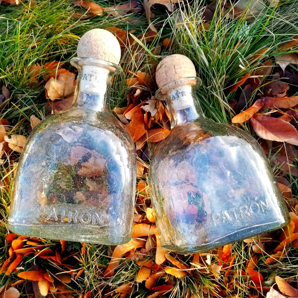 Empty Patron Bottle Tequila Bottle DIY